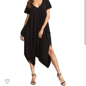 Loose Harem Jumpsuit - L